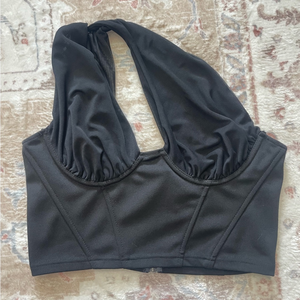 Black Halter Top